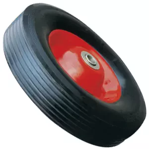 SR 1901-1 - Промышл. литое колесо, мет., несимм. ступ., шар. (250 мм, ось 20 мм)
